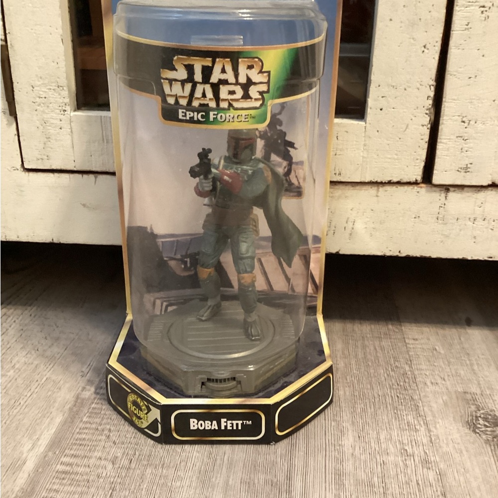 Star Wars Epic Force Boba Fett Figure - Black and Brown